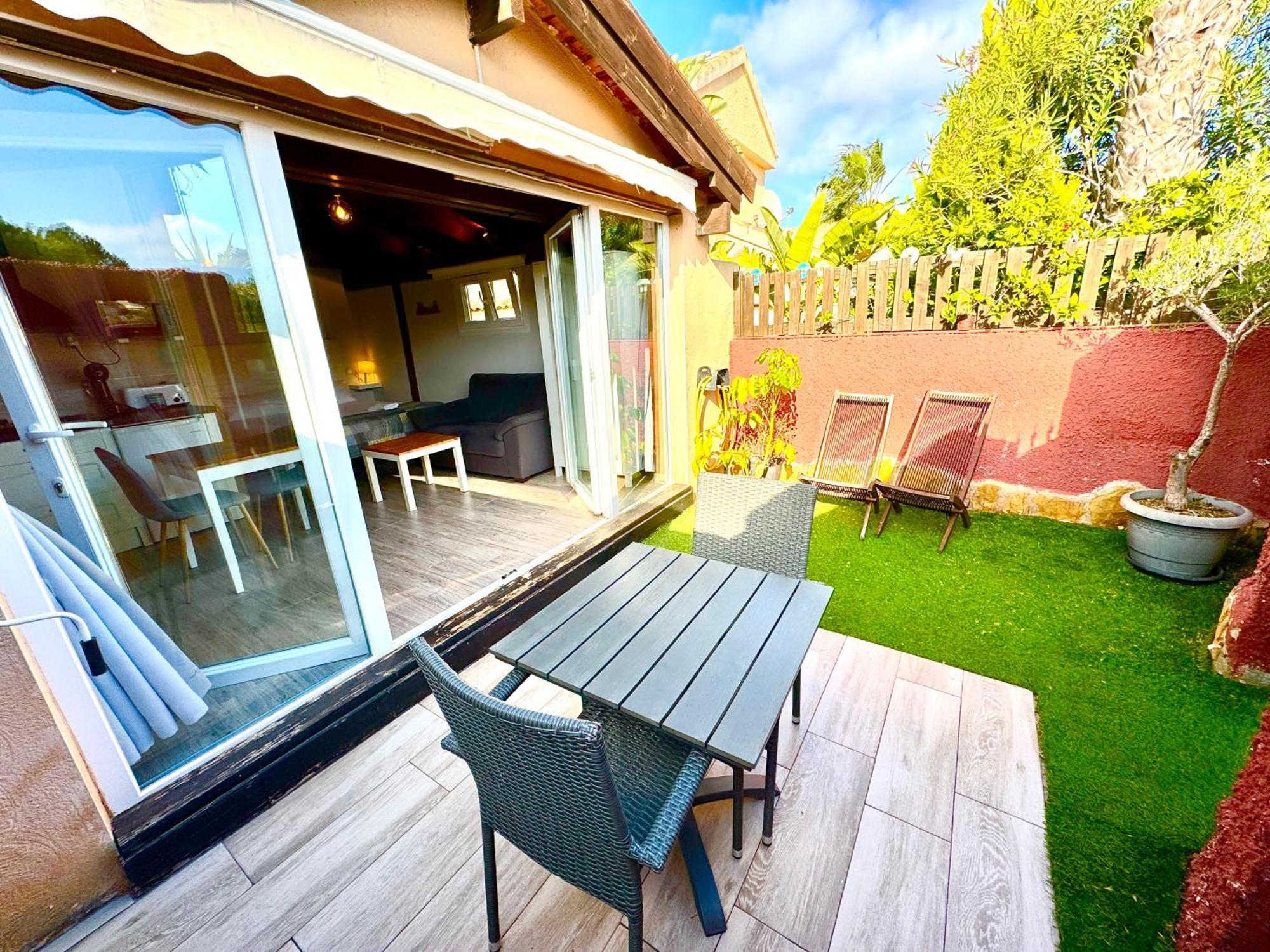 3 Casita-Estudio Con Jardin En La Playa Puerto Marino Kültér fotó