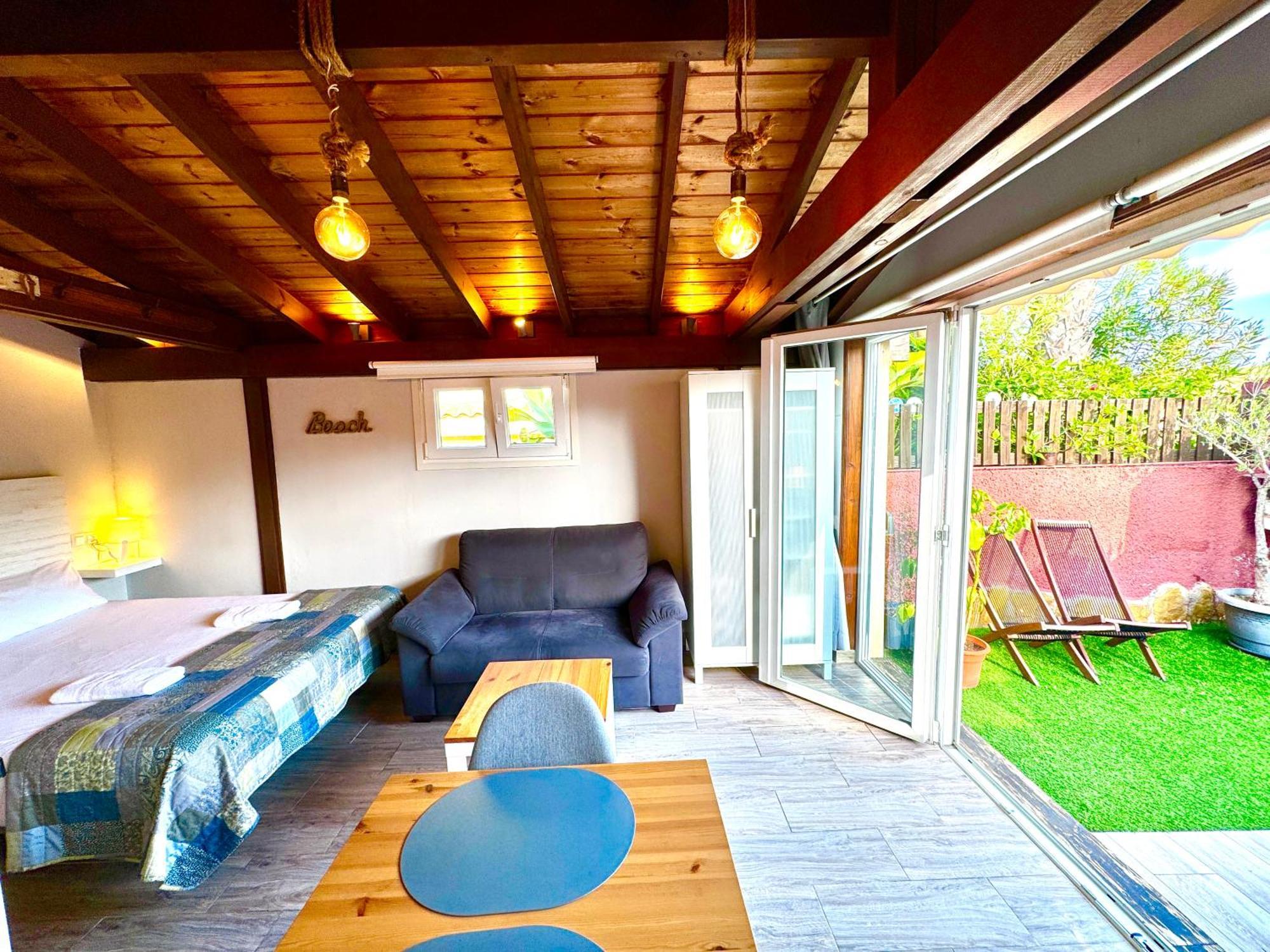 3 Casita-Estudio Con Jardin En La Playa Puerto Marino Kültér fotó